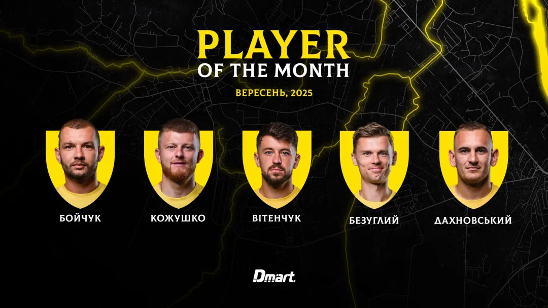 Обирай найкращого гравця «Буковини» у вересні! 