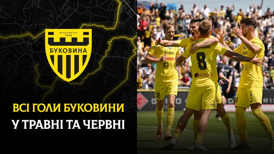 Усі голи «Буковини» у травні та червні 2026-го (ВІДЕО)
